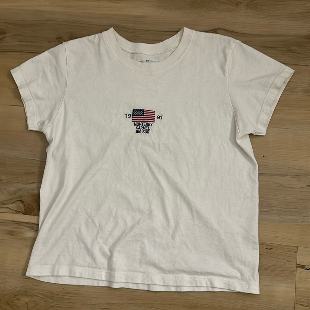 brandy melville white t shirt